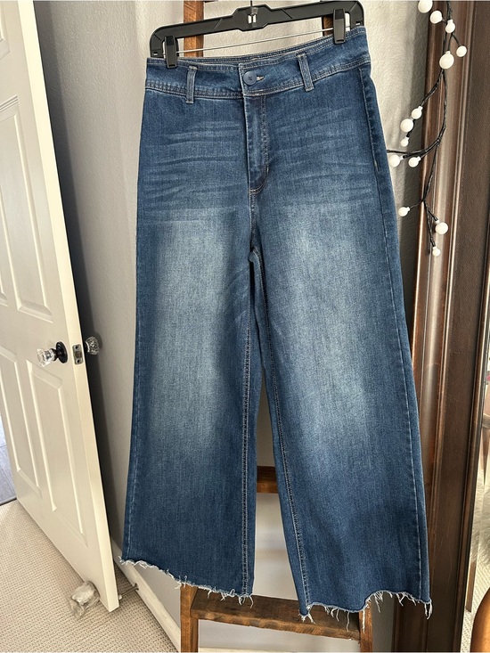 Oat New York Denim - OAT New York Wide-Leg Jeans Raw Hem size 8/29